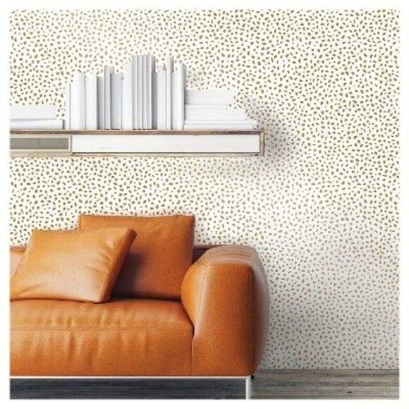 Open Box - Opalhouse -  Speckled Dot 198"x20.5" Peel and Stick W Gold - Picture 4 of 4